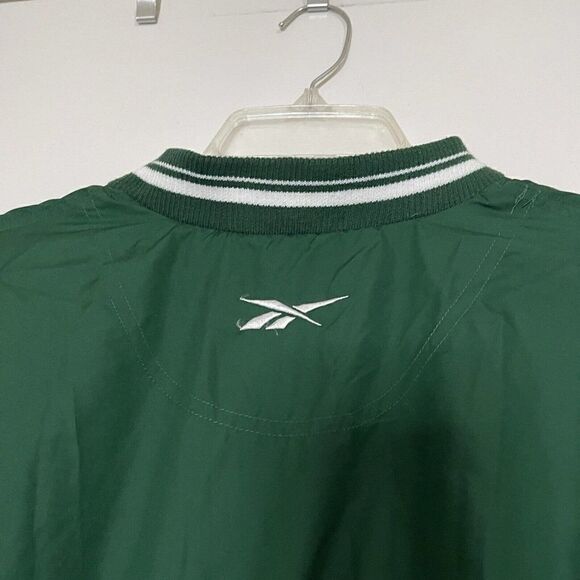 Vintage Reebok Green windbreaker Varsity Pullover vest size Medium - Picture 4 of 6